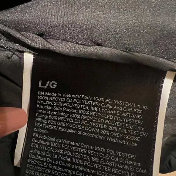 Men's Lululemon Wunder Puff Series Long Down Jacket Size L - Picture 6 of 7